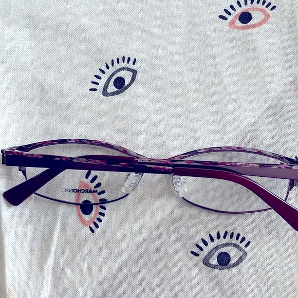 Marchon NYC carriage 601. 51 16 135. Women’s eyeglass frame, new metal glasses. - Picture 5 of 8